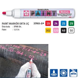 Sakura - DPMK - 19 Paint Markör - Kirmizi - Orta Uçlu Kalem